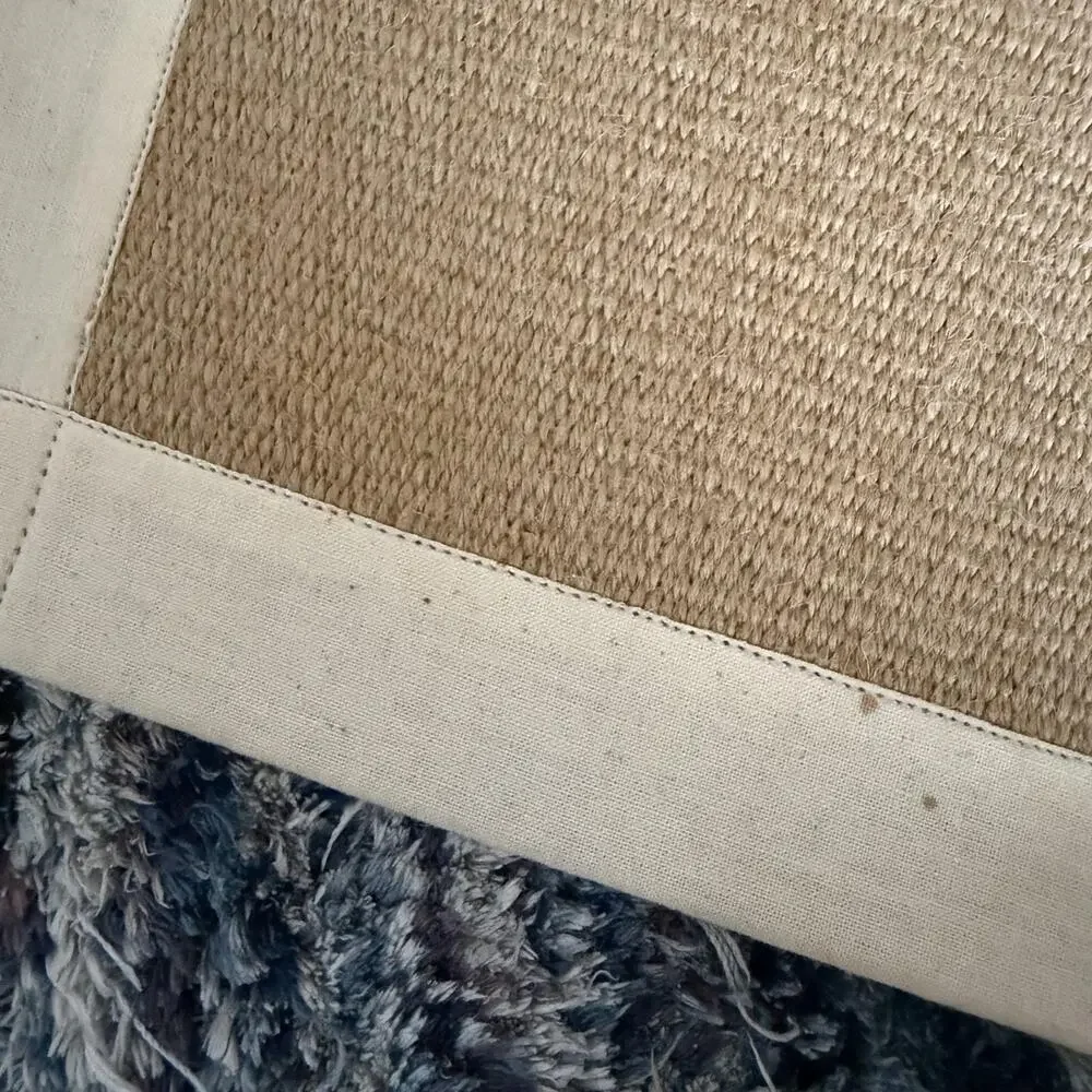 Pier 1 Imports Set 4 Beige Jute Cotton Woven Placemats Rectangular 14x20 India